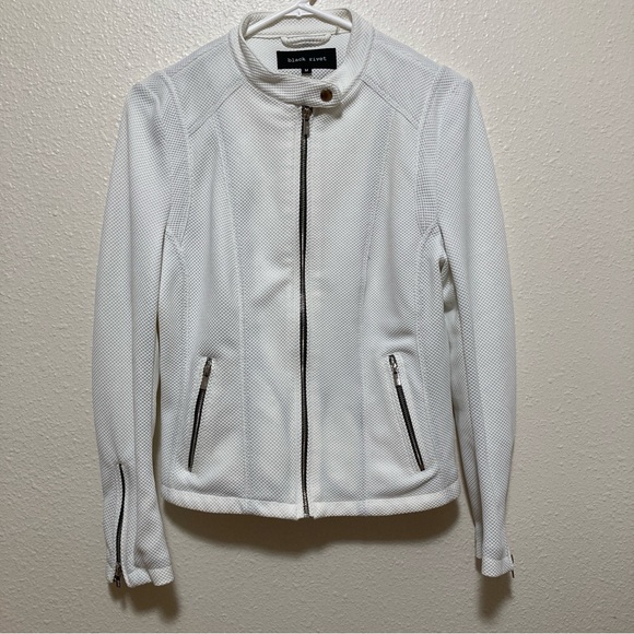 Black Rivet Jackets & Blazers - Black Rivet White Jacket Textured Women's Size M zipper sleeve